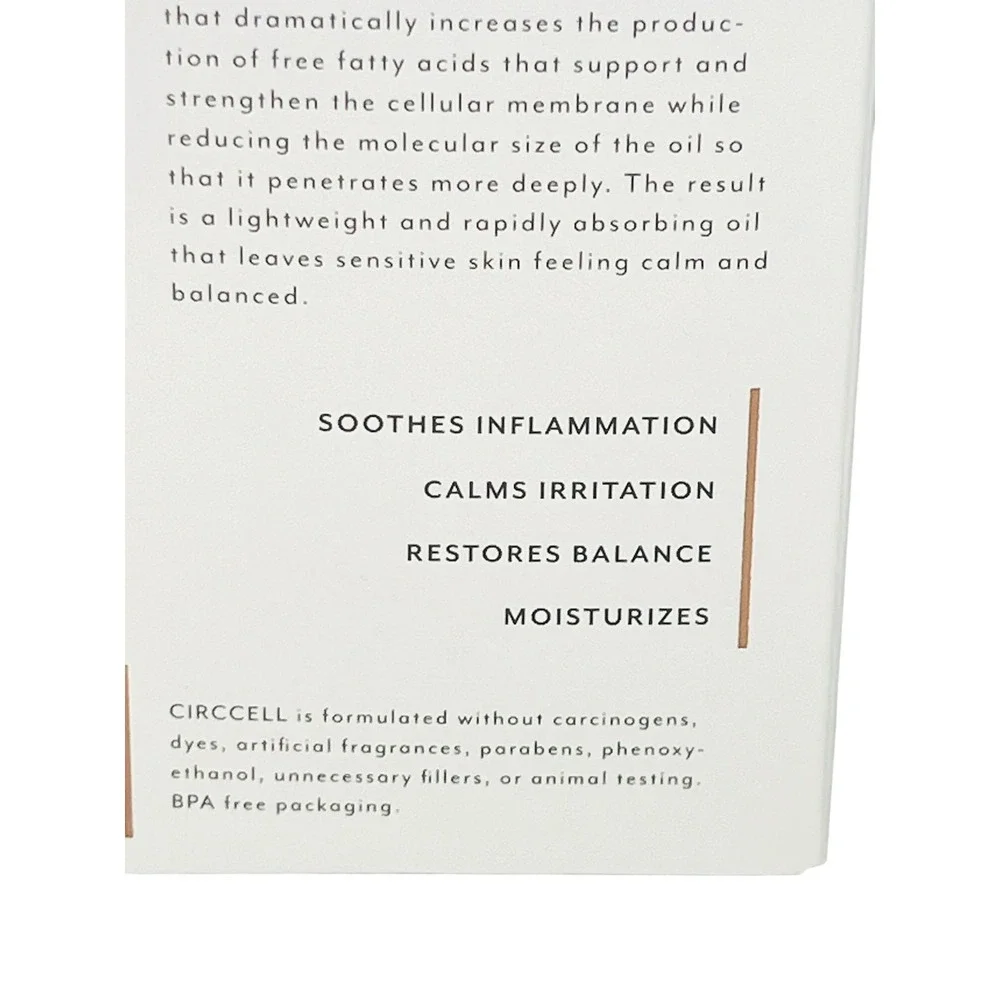 CircCell‎ Extraordinary Face Oil Nancy's Blend 30ml Sensitive Chamomile Lavender